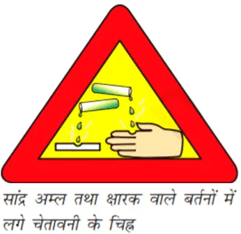 Pay attention to the warning sign (shown in the picture) on the bottle of sodium hydroxide.